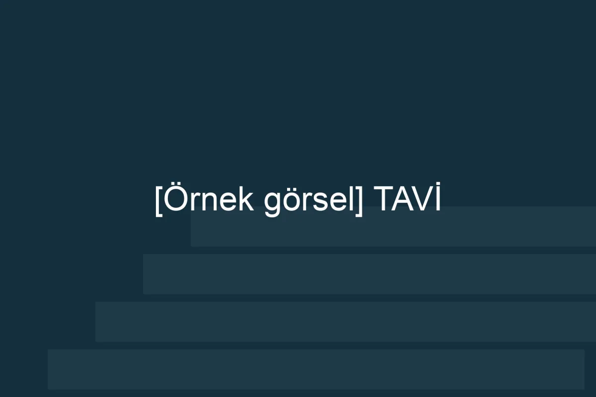 [Örnek içerik] [Örnek görsel] TAVİ görseli.